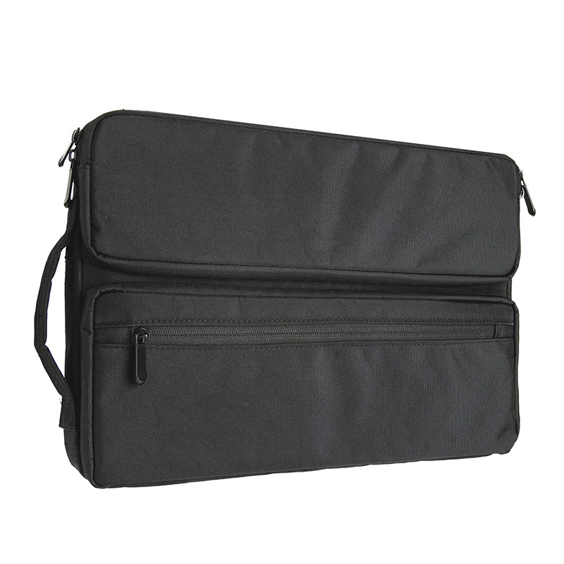 A laptop bag with a big double capacity with a velvet commercial apple of 15 inches.