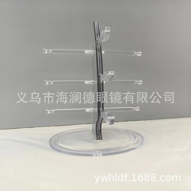 Simple Pvc plastic glasses display frame, merchant counter display set, source of goods, wholesale.