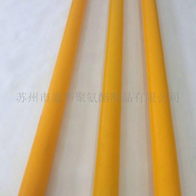 Garrett color polyurethane rod factory, yellow red polyurethane cow bands, wholesaled.