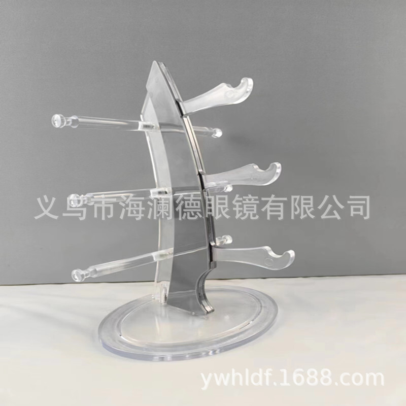 Simple Pvc plastic glasses display frame, merchant counter display set, source of goods, wholesale.