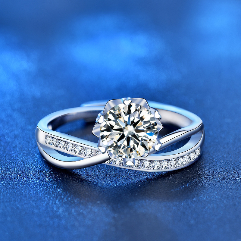 925 pure silver rings for a woman with a high-level ring to regulate the Mosan Stone Ring across Europe and America.