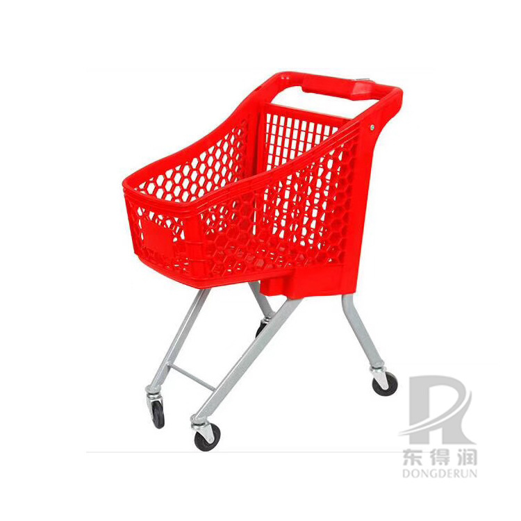 塑料超市兒童購物車 商場小孩全塑帶旗杆推車 超市兒童塑料車