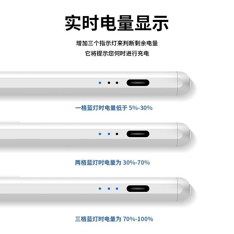 主动式电容笔apple pencil防误触手写笔适用苹果笔二代手写电容笔