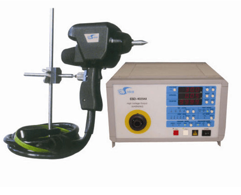 Electron discharge generator antistatic tester