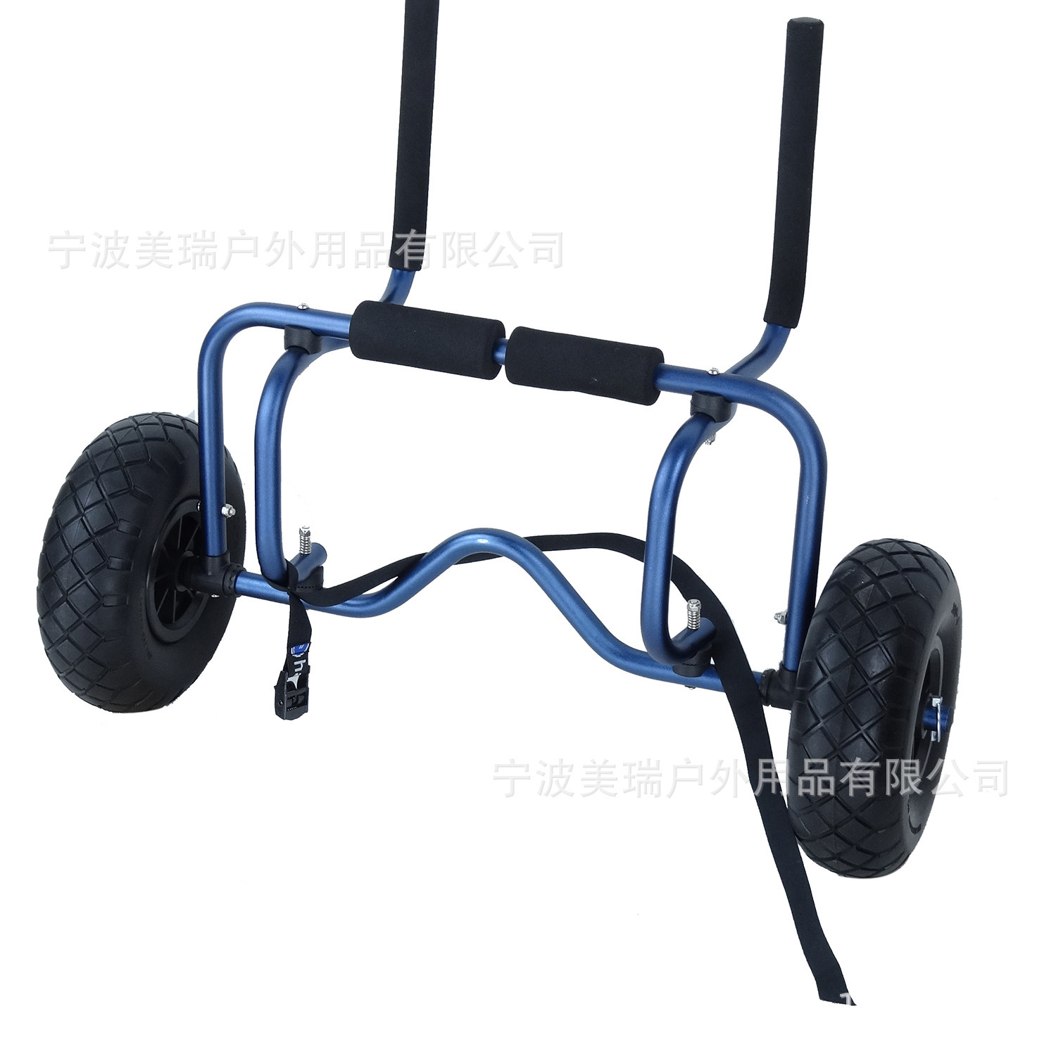 The manufacturer sells aluminum pole hull trailer, which folds the inflatable wheel multi-purpose canoe hull cart