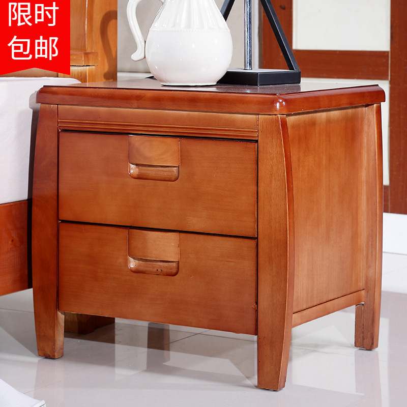 Hand-out of bedroom furniture from the storage cabinets of the storage cabinets of the modern Chinese wood bedhead.