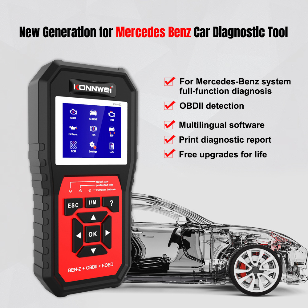 KW460 System-wide ABS Diagnostic Scanner for 11 special features