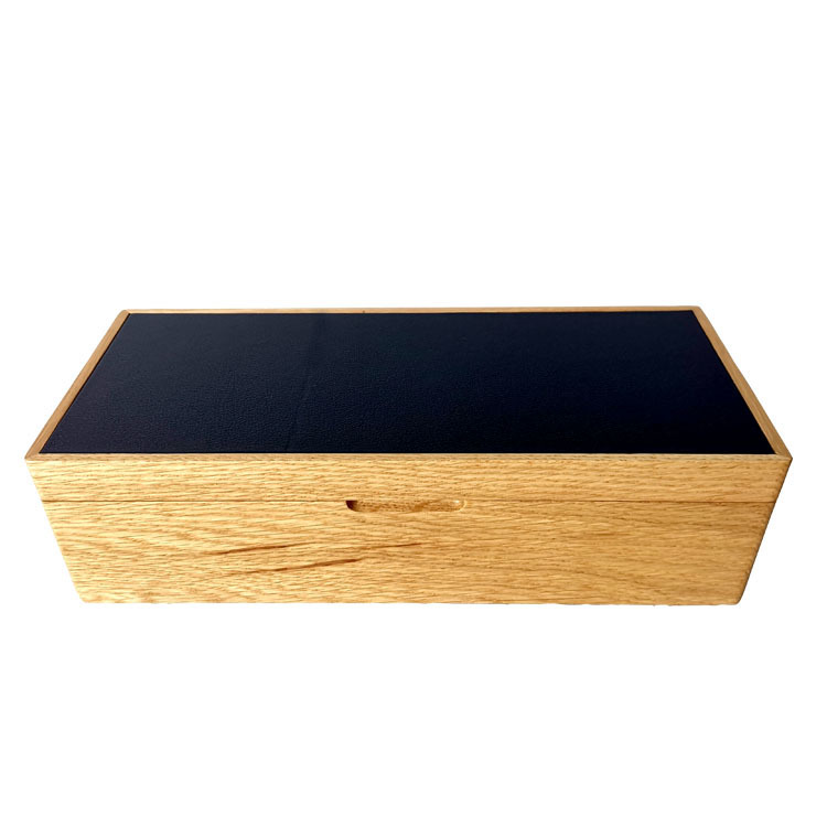 The four leather watch box flipped over and painted the wood watch display box.