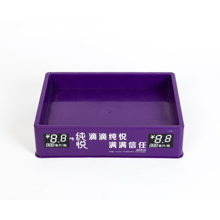 The merchant drinks plastic tray, the manufacturer distributes the Pure Water Tray, the plastic pile display shelf.