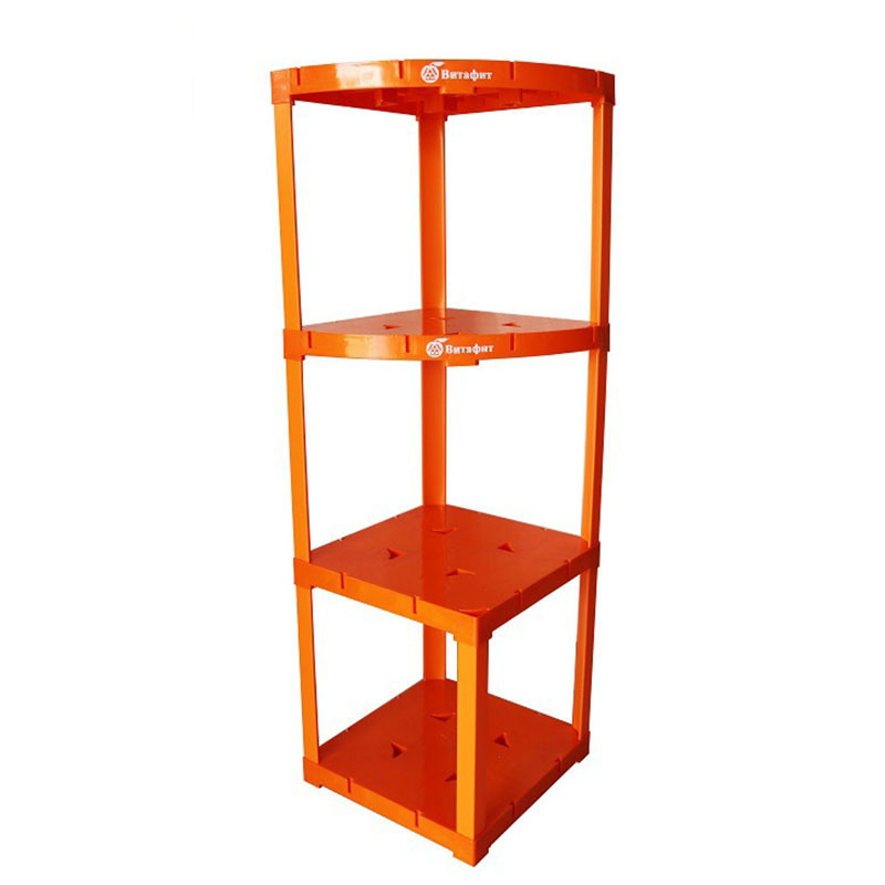 Plastic shelf, oiled milk for free combination drinks, 40x40 display frame in square shape.