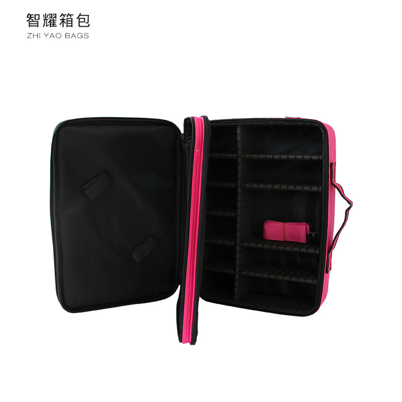 Specialized partitions for multi-storey makeup bags, Korean cosmetics boxes and make-up handiwork kits.