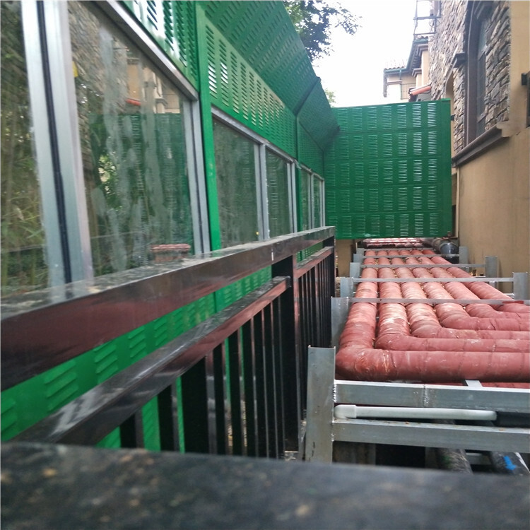 Sichuan soundproofing screen barrier, semi-transparent mechanical air conditioners, central air conditioning exterior metal acoustic screen.