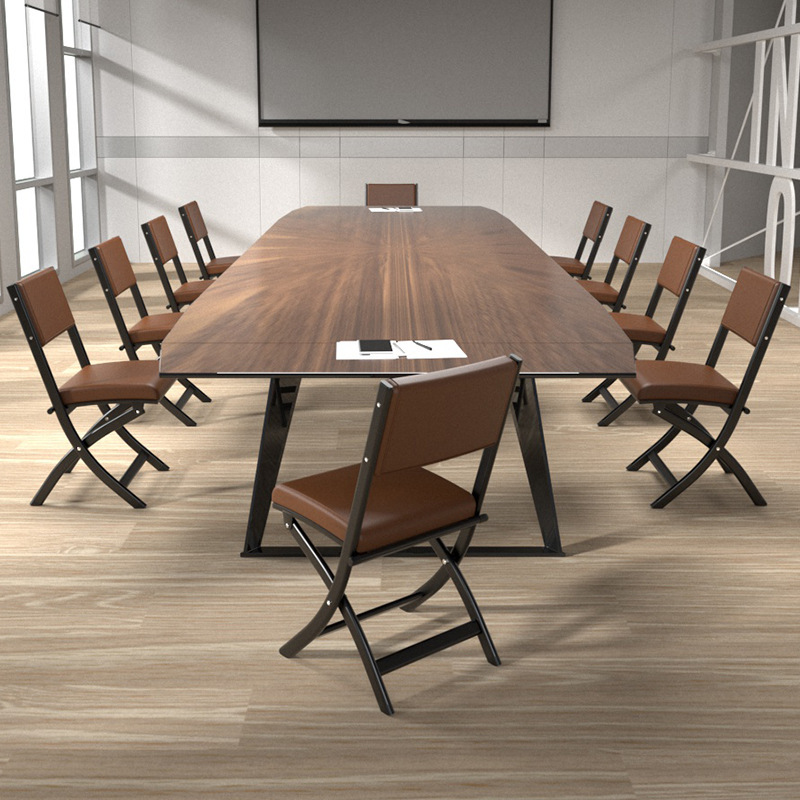 A folding chair for the designer's meal and makeup chair with a back mahjong chair and a comfortable meeting computer chair.