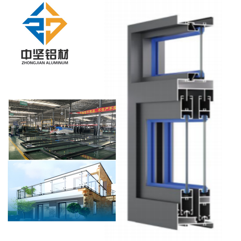 Aluminium cyanide manufactures a normal non-breakable aluminium alloy window series of TCA85 push windows and windows