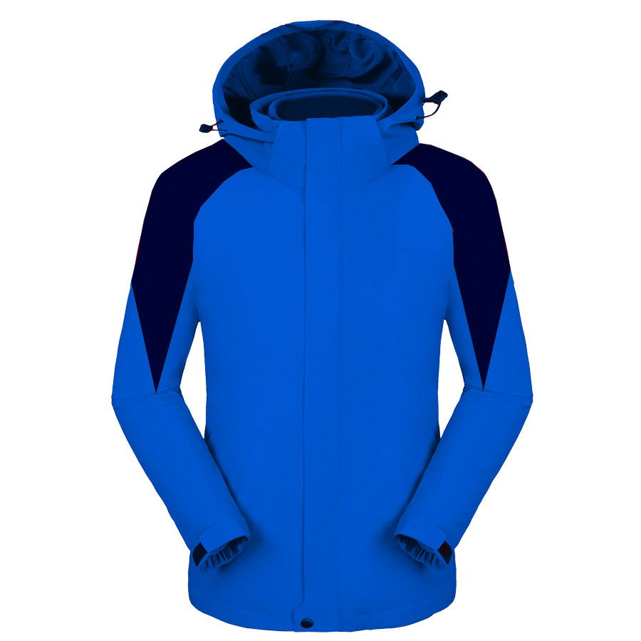 Blue-way outdoor cold-suits for both men and women, one or two sets of jackets to remove from winter and autumn.