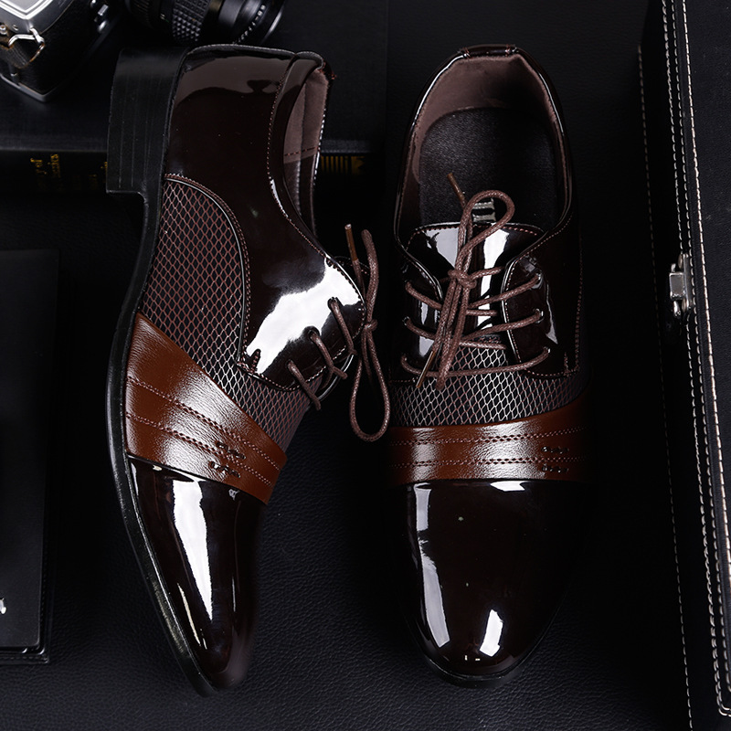 Cross-border selection of large-size leather-skinned men's business.