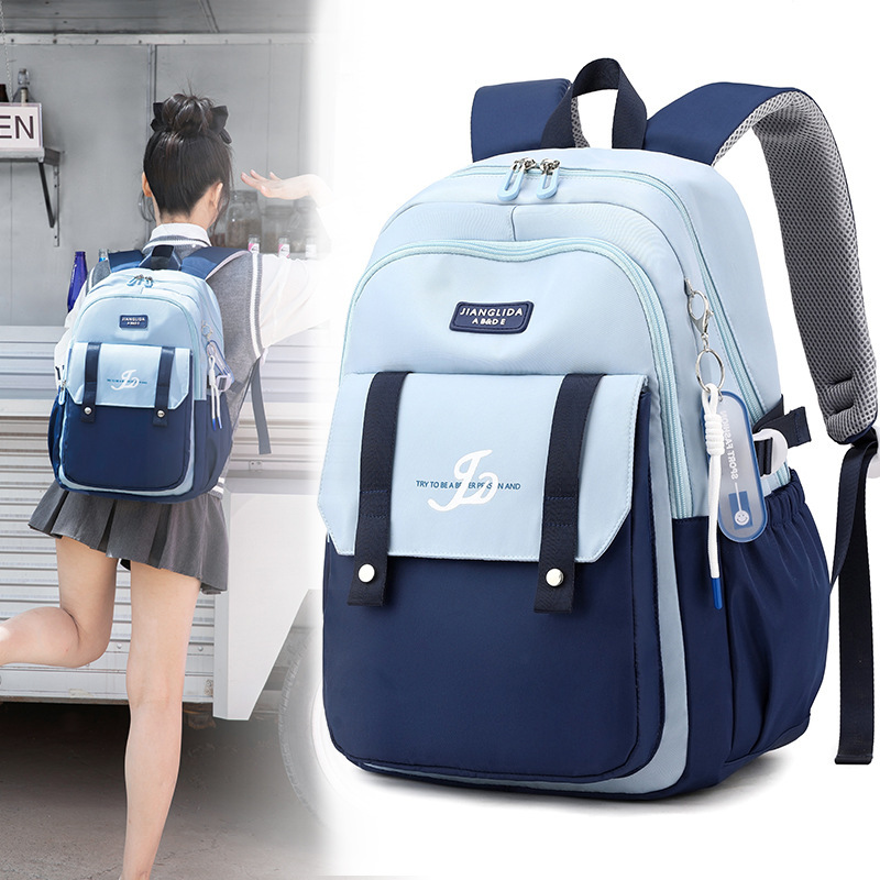 New double shoulder bag for high-quality students and high-volume women's fashion backpacks.