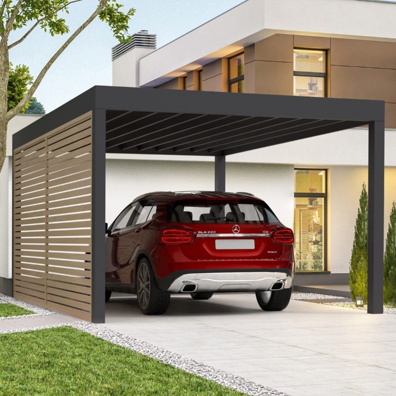 Aluminum alloy sheds in the villa, garage sheds in the open yard, company sunscreen parking sheds.