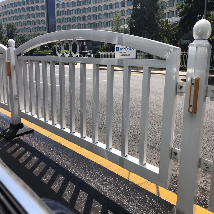 Qingdao Road Secured by the Qingdao Road Secured by a road road fence