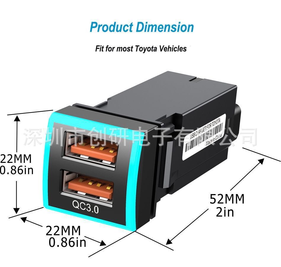 Chiếc xe mới chạy bằng không khí USB cho việc bán hàng nhiệt xuyên biên của các nguồn cung cấp xe hơi.