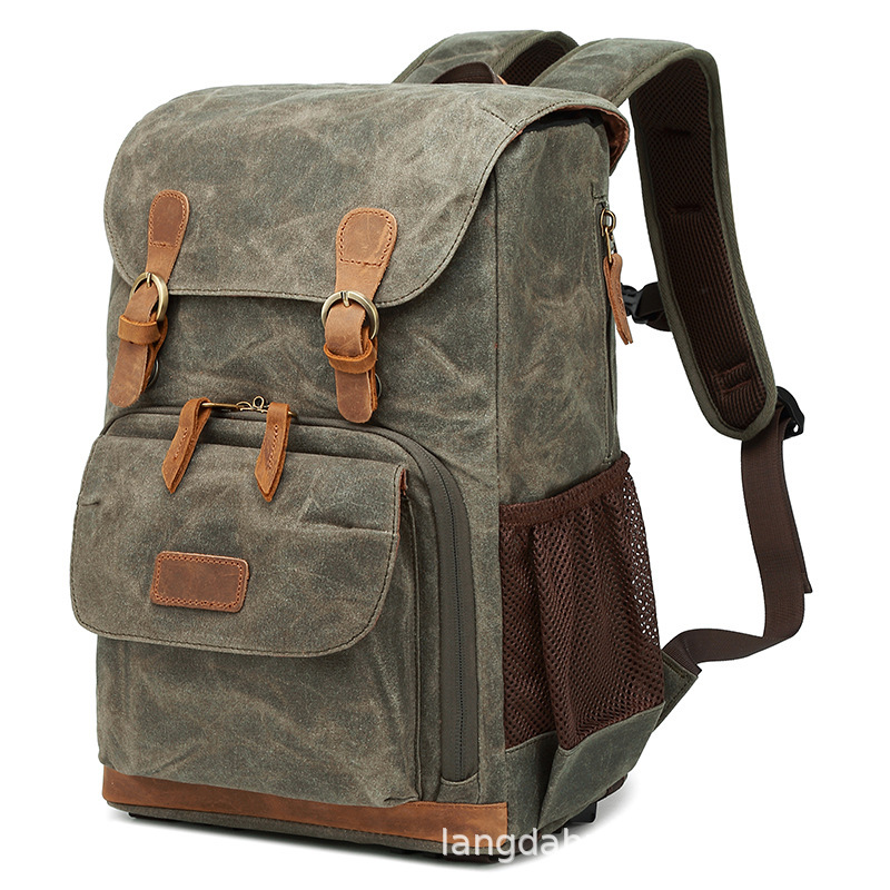 A canvas camera bag with a multi-shoulder photo kit, a new multi-purpose sheet, a male and female backpack, cross-border heat-sale backpack