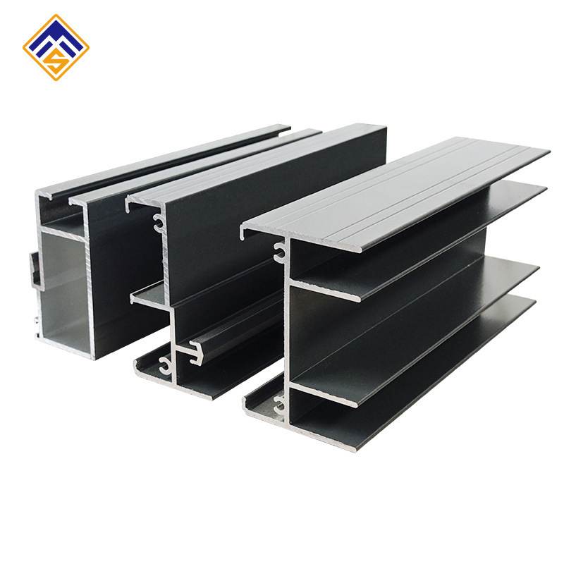 70 series push single-track aluminium powder coloured materials, construction of doors and windows, house model