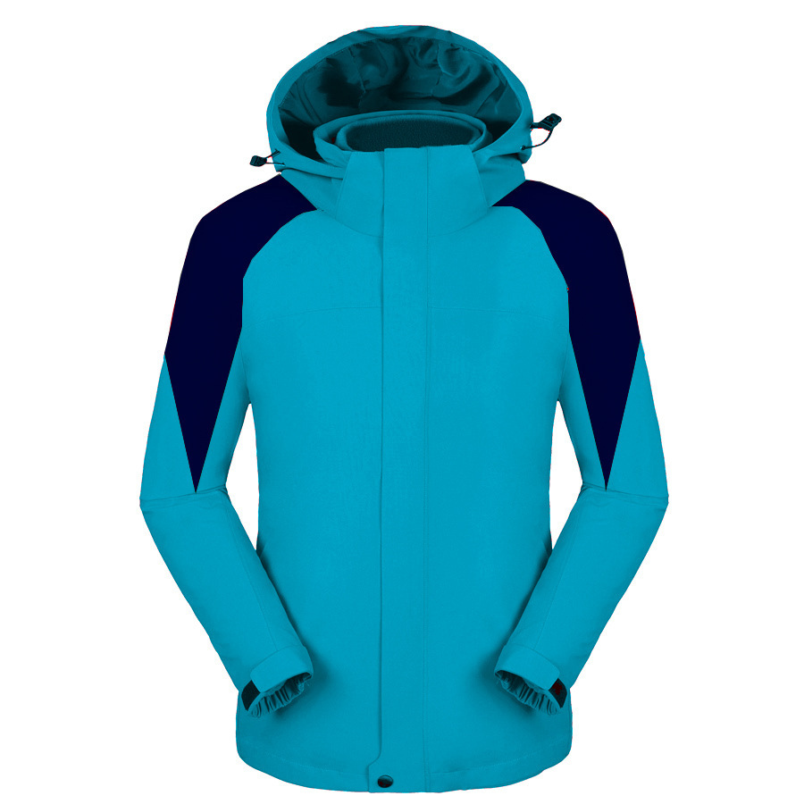 Blue-way outdoor cold-suits for both men and women, one or two sets of jackets to remove from winter and autumn.