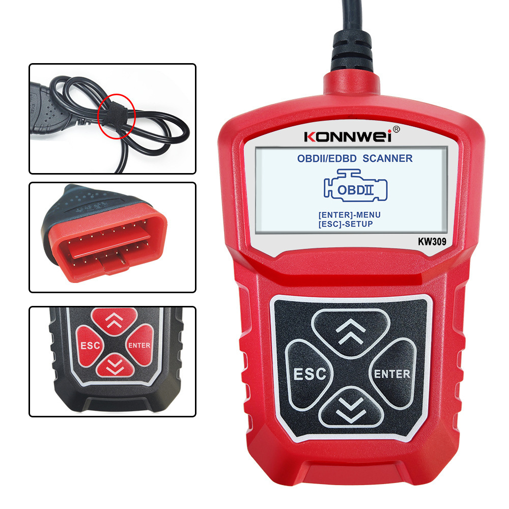 Seven-language Konnwei KW309 MS309 U480 obd2/eobd car failure diagnostic scanner