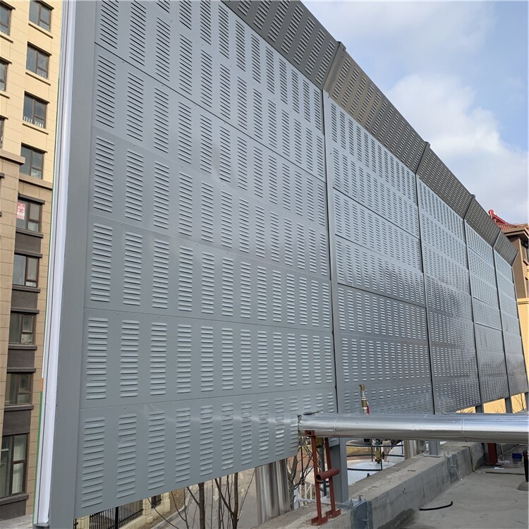 Sichuan soundproofing screen barrier, semi-transparent mechanical air conditioners, central air conditioning exterior metal acoustic screen.