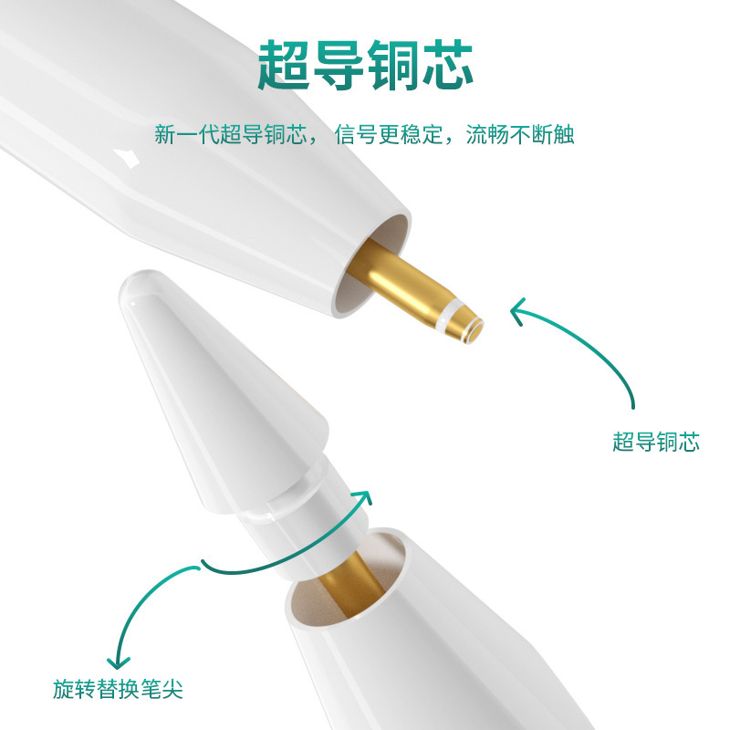 Application of apple tasting pen apple pencil second-generation touchscreen hand pens for magnetic inhaling caps