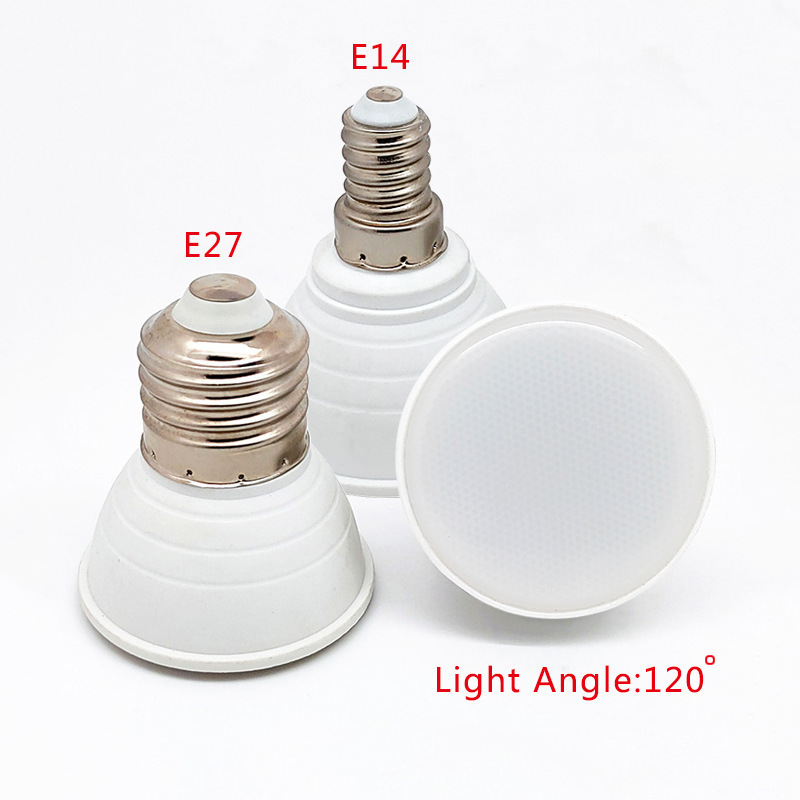 led-cup lamps customized for E14 E27 light source 6W spiral-pack indoor lighting glasses for aluminium lamps