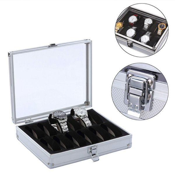 12 watch wrapper display boxes for aluminium alloy display boxes