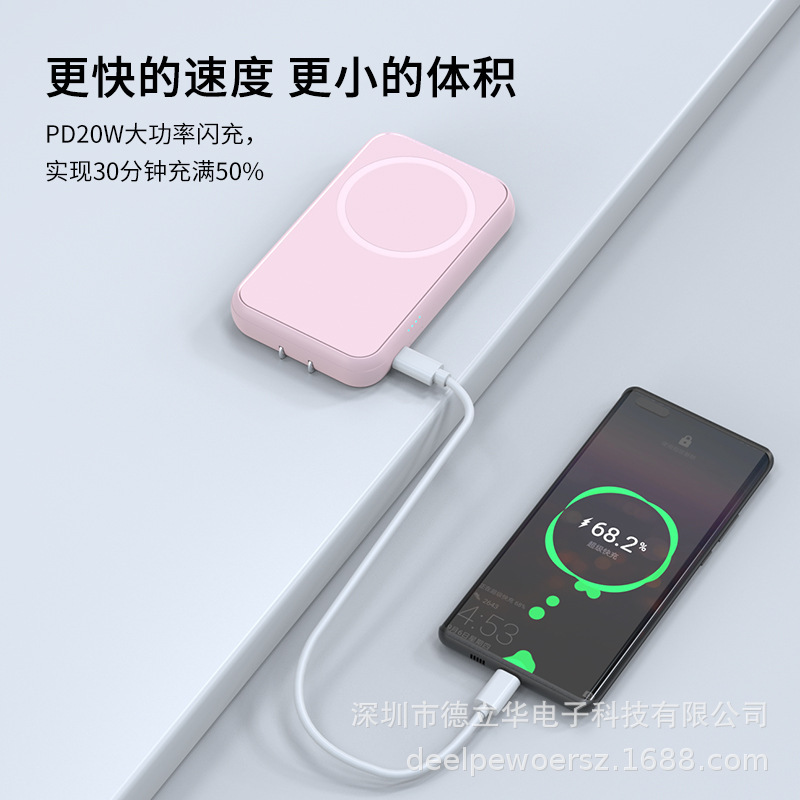 발 PD20W 충전기 5000 mA 이동할 수 있는 전원에 가늘게 한 Magsafe 충전기의 3개의 조합