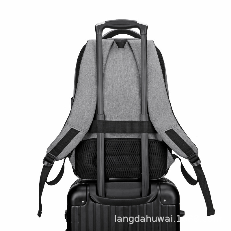 Tideback male double shoulder bag with a 17-inch computer bag for outdoor students