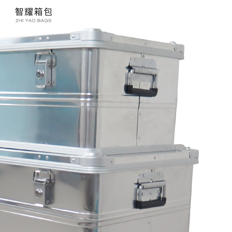 Three sets of specialized toolbox full of aluminum alloy.