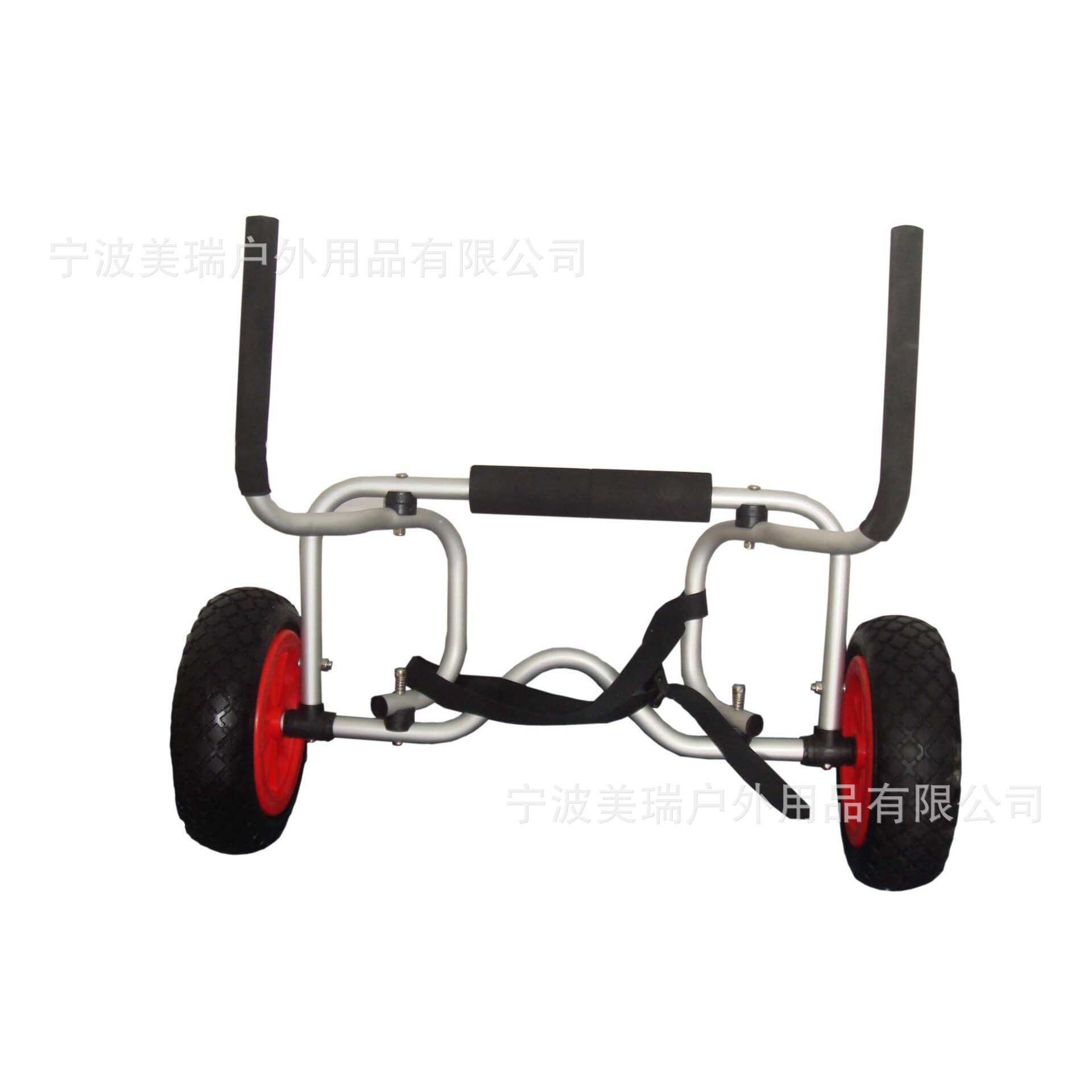 The manufacturer sells aluminum pole hull trailer, which folds the inflatable wheel multi-purpose canoe hull cart