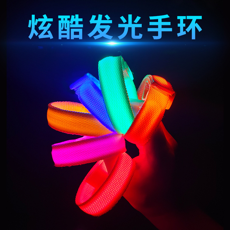 LED-lighted bracelet night-run concert for men and women with fluorescent bracelets