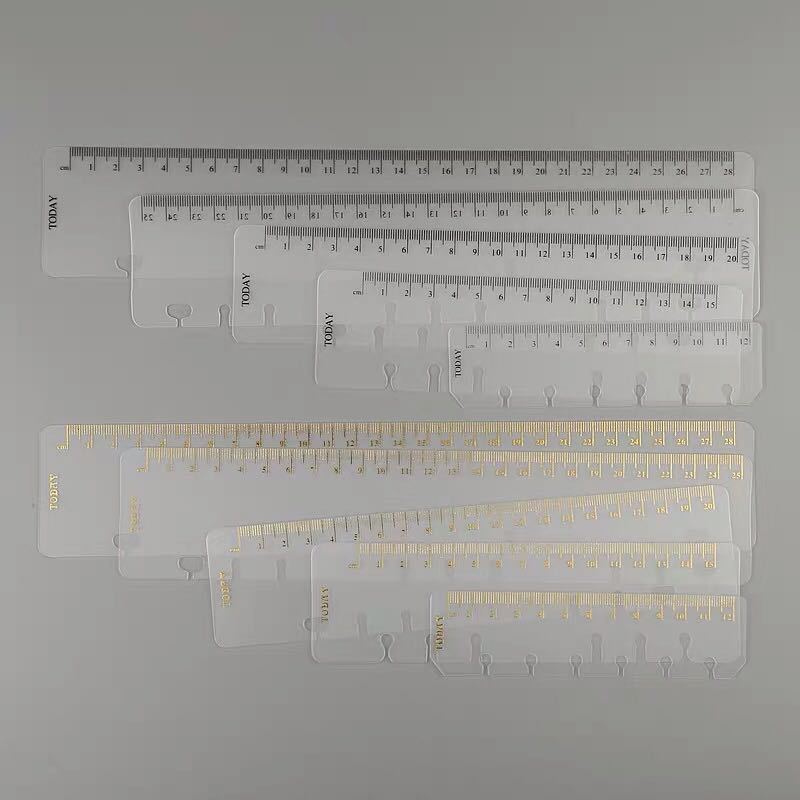 Transparentpp ruler customised logo student ruler