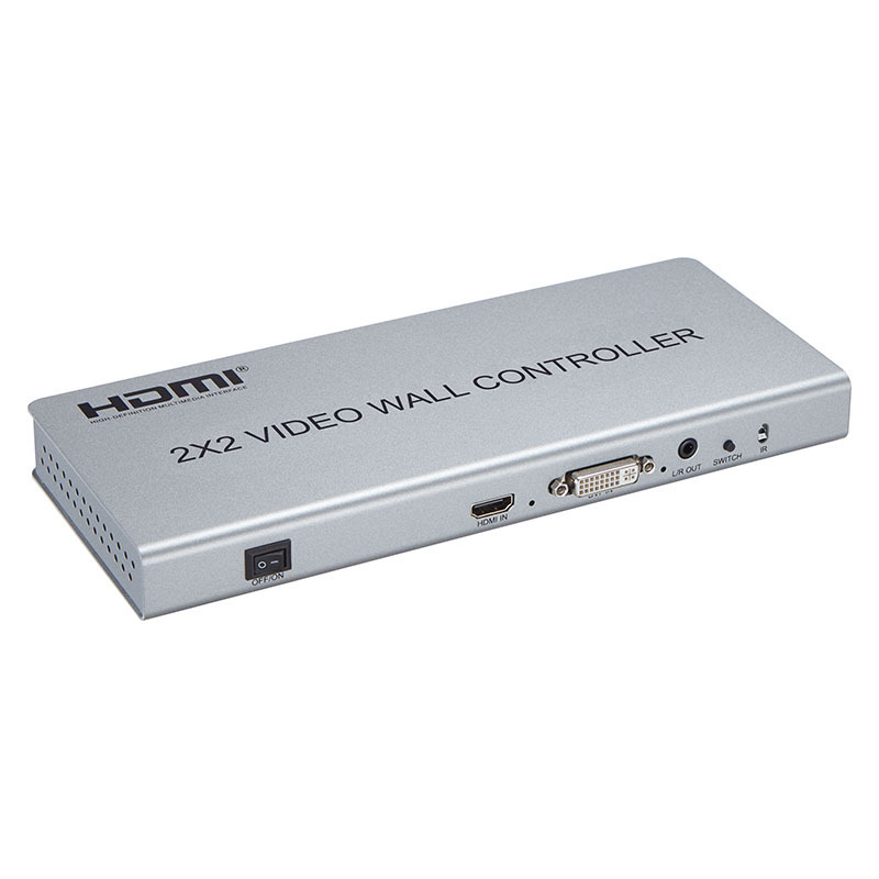 工厂直销2X2 DVI HDMI 显示拼接屏控制器图像视频墙处理器