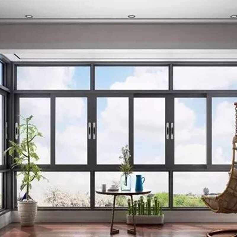 Aluminium alloy, light luxurious series 90 series push-punch windows, aluminium alloy, non-breakable bridges, doors and windows.