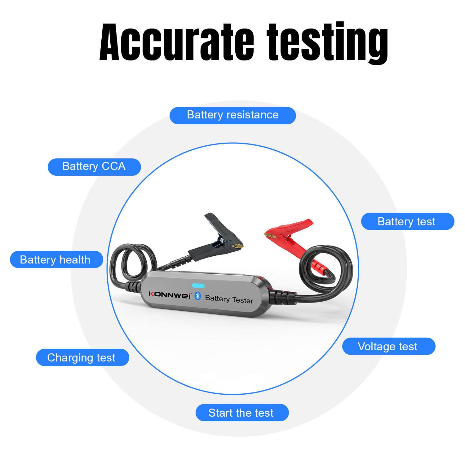 BK100 Bluetooth 4.0 5.0 Battery tester for bluetooth vials