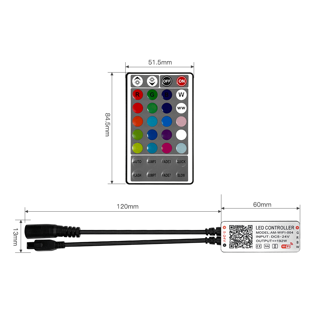 Plant delivery wifi controller led light belt controller lgbw light belt led graffiti wifi controller