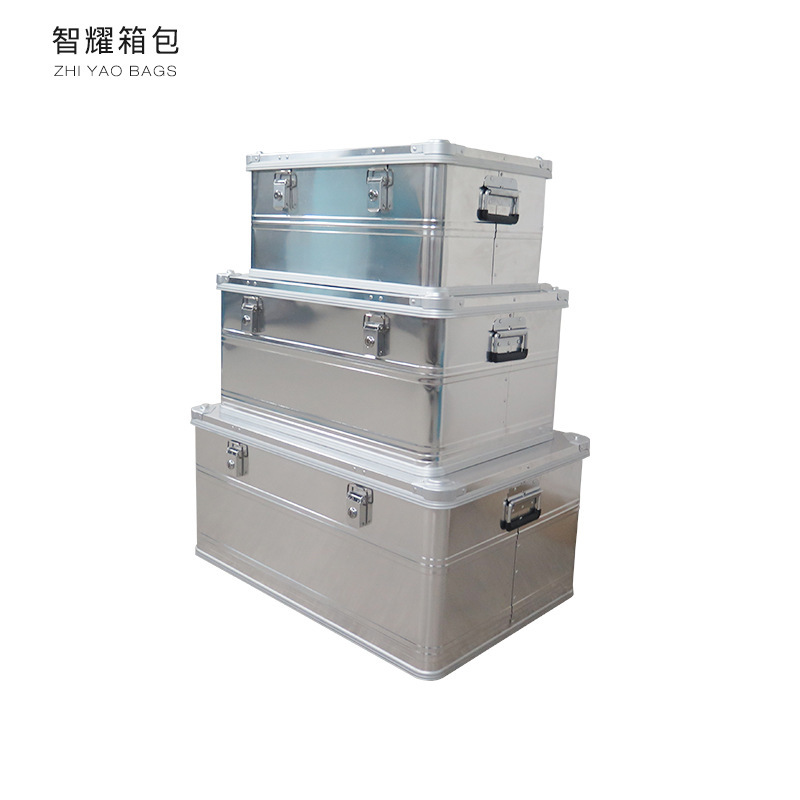 Three sets of specialized toolbox full of aluminum alloy.