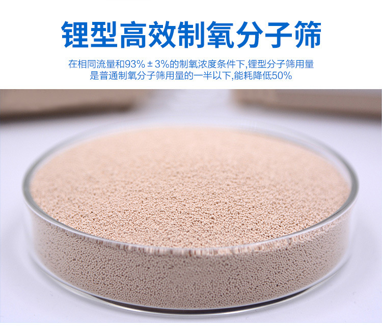 0.4-0.8 mm lithium molecular sift, high-efficiency oxygen, household oxygen machine.