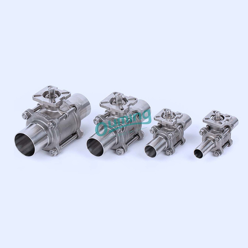 Silicon soluble stainless steel against welding valves, 304 stainless steel with three pieces, and welding valves.