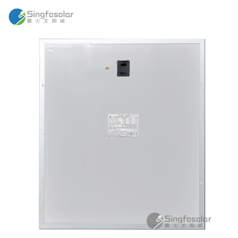 Power generation from a new, high-efficiency solar panel 50W single-crystal solar panel charged with 12V battery voltage