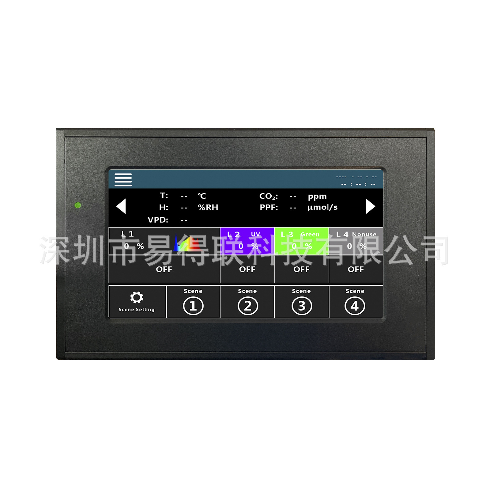 Plant light controller Multi-road controller CO2 monitoring Multi-functional light controller