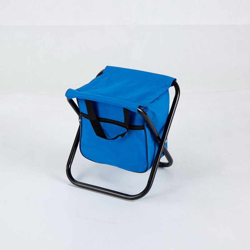 The manufacturer customises a Korean metal folding chair to carry a beach chair.