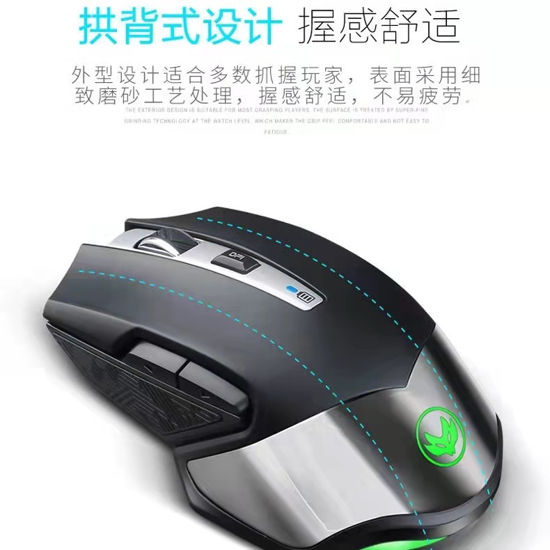 Wireless charge mouse AI smart voice power shows the distribution of a silent voice office laptop