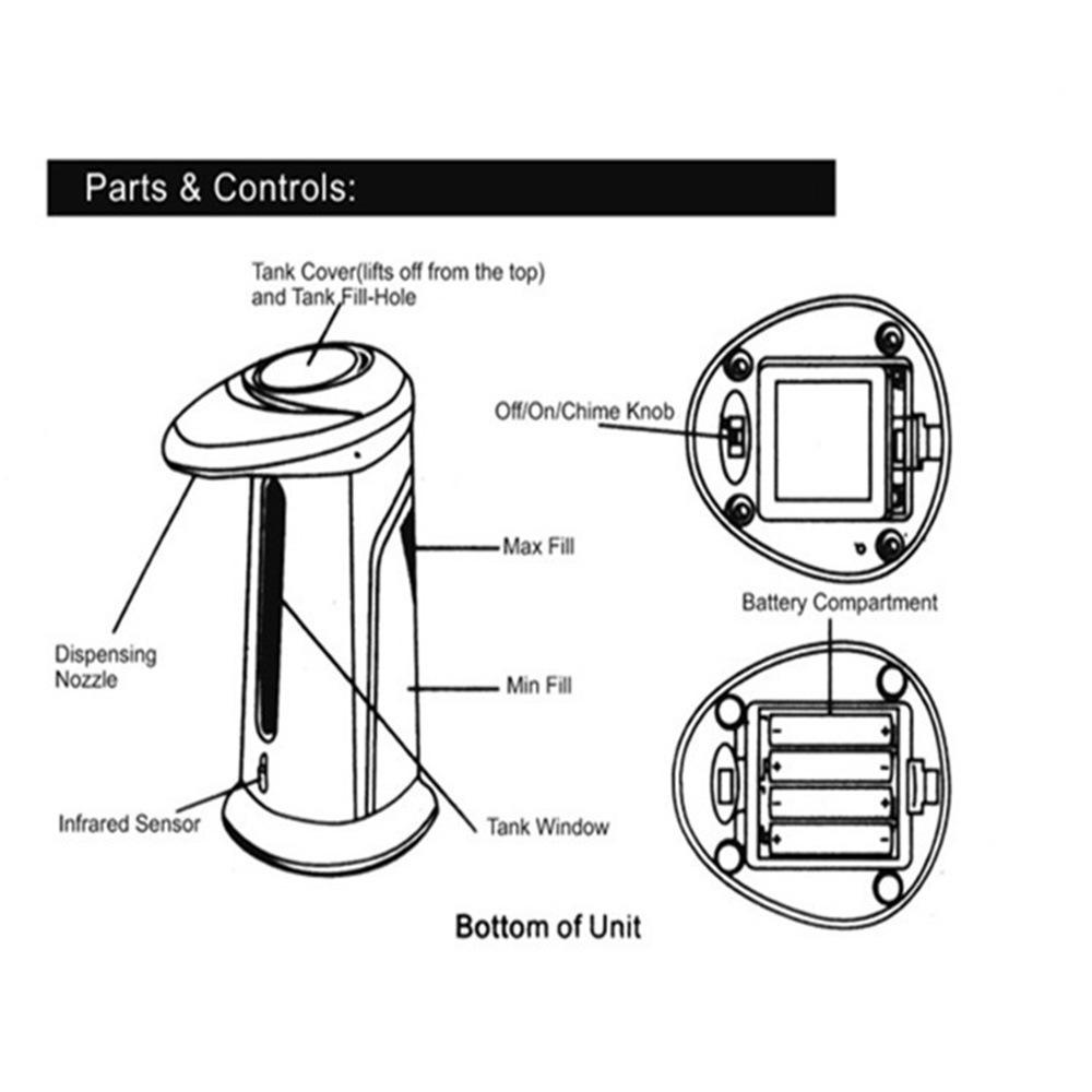 Soap Dispenser Infrared Infrared Sensitization Soap free of exposure to hand disinfectant bubble-outer